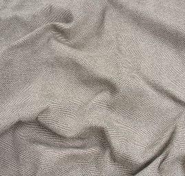 Kostýmová látka Art Fabrics vzor rybí kost smetanová