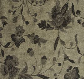 Žakárová tkanina Art Fabrics Primavera olivová/černá
