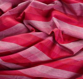 Len Art Fabrics širší pruhy růžová,fialová