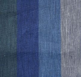 Len Art Fabrics širší pruhy sv. i tm. modré