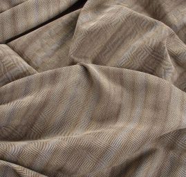 Kostýmová látka Art Fabrics rybí kost béžovohnědý  melír