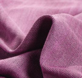 Kostýmová látka Art Fabrics rybí kost fialovočerný melír