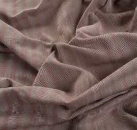 Kostýmová látka Ar Fabrics rybí kost růžový melír