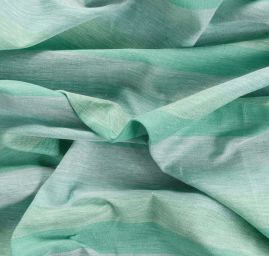 Len Art Fabrics širší pruhy zelenomint