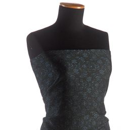 Replika historické látky Art Fabrics Rozálie modrozelená