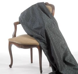 Replika historickej látky Art Fabrics Rozálie šedomodrá