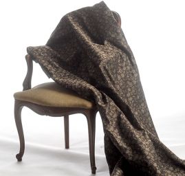 Replika historickej látky Art Fabrics Rozálie béžová