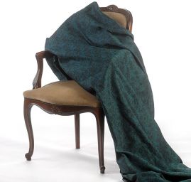 Replika historickej látky Art Fabrics Rozálie tyrkysová