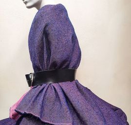Kostýmová látka Art Fabrics mohér směs lesk II.jakost