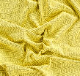 Kostýmovka Art Fabrics vzor rybí kost žlutá