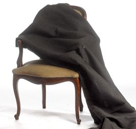 Kostýmová látka  Art Fabrics černošedá