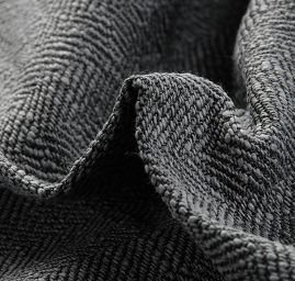 Kostýmová látka vzor rybí kost Art Fabrics šedá