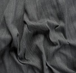 Kostýmová látka vzor rybí kost Art Fabrics šedá