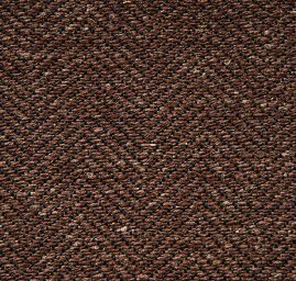 Kostýmová látka vzor rybí kost Art Fabrics hnědá