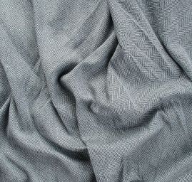 Kostýmová látka vzor rybí kost Art Fabrics sv. modrá