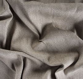 Kostýmová látka vzor rybí kost béžová