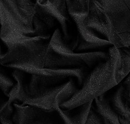 Kostýmovka Art Fabrics lamé černostříbrná