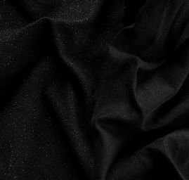 Kostýmovka Art Fabrics lamé černostříbrná