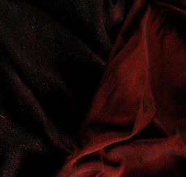 Kostýmovka Art Fabrics lamé červenočerná