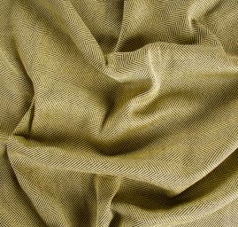 Kostýmovka Art Fabrics vzor rybí kost žlutá II.jakost