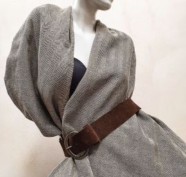 Kostýmovka bavlna směs  Art Fabrics rybí kost 
