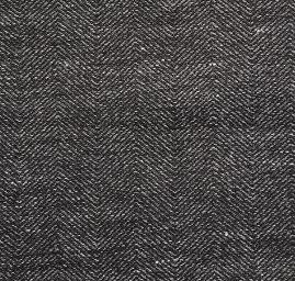 Lněná obleková látka Art Fabrics rybí kost pepř a sůl