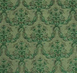 Replika historické látky Art Fabrics Girlandy zelené