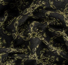 Replika historické látky Art Fabrics Girlandy šedá