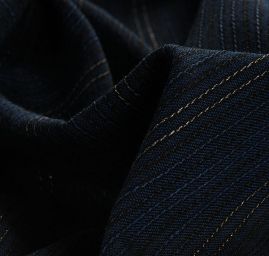 Kostýmová látka Art Fabrics zlaté proužky