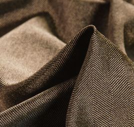 Kostýmová látka Art Fabrics rybí kost béžovozlatá