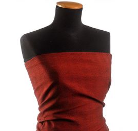 Kostýmová látka Art Fabrics rybí kost červená