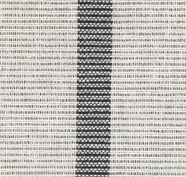 Len Art Fabrics organtýn pruhy úzké antracit bílá