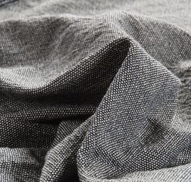 Bavlněná látka Art Fabrics modrobéžový melír