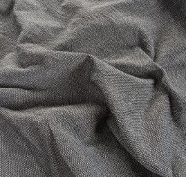 Bavlněná látka Art Fabrics modrobéžový melír