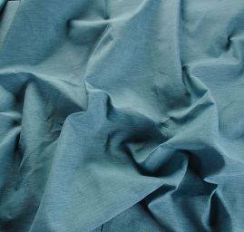 Len Art Fabrics modrošedý