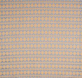 Žakárová látka Art Fabrics Brusel hnědá/modrá