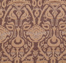 Žakárová látka Art Fabrics Gotik hnědobéžový