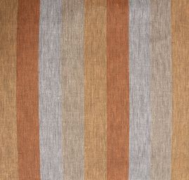 Len Art Fabrics širší pruhy okrový
