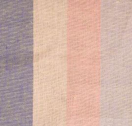 Len Art Fabrics širší pruhy pastel žlutá