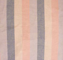 Len Art Fabrics širší pruhy pastel žlutá