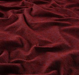 Kostýmová látka Art Fabrics nopky červenofialová