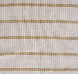 Len Art Fabrics organtýn pruhy režné barvy