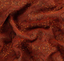 Žakárová tkanina Art Fabrics Elvíra oranžovočervená