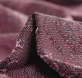 Žakárová tkanina Art Fabrics Elvíra růžovočerná