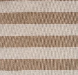 Len organtýn Art Fabrics širší pruhy režné barvy