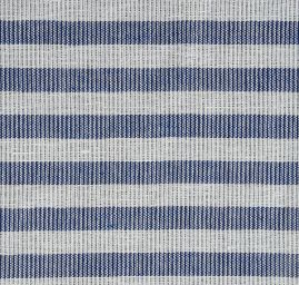 Len Art Fabrics organtýn pruhy modré barvy