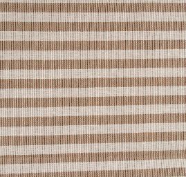 Len organtýn Art Fabrics pruhy hnědé barvy