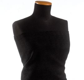 Kostýmová látka Art Fabrics vzor rybí kost černá