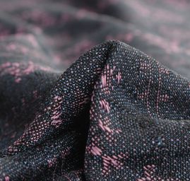 Žakárová tkanina Art Fabrics Elvíra modrorůžová