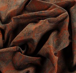 Žakárová oděvní tkanina Art Fabrics okrová